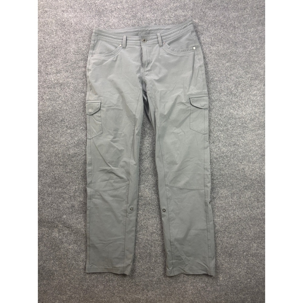 Kuhl Spire Roll-Up Cargo Pants Womens 10 Reg Gray Roll Up Hiking Outdoor